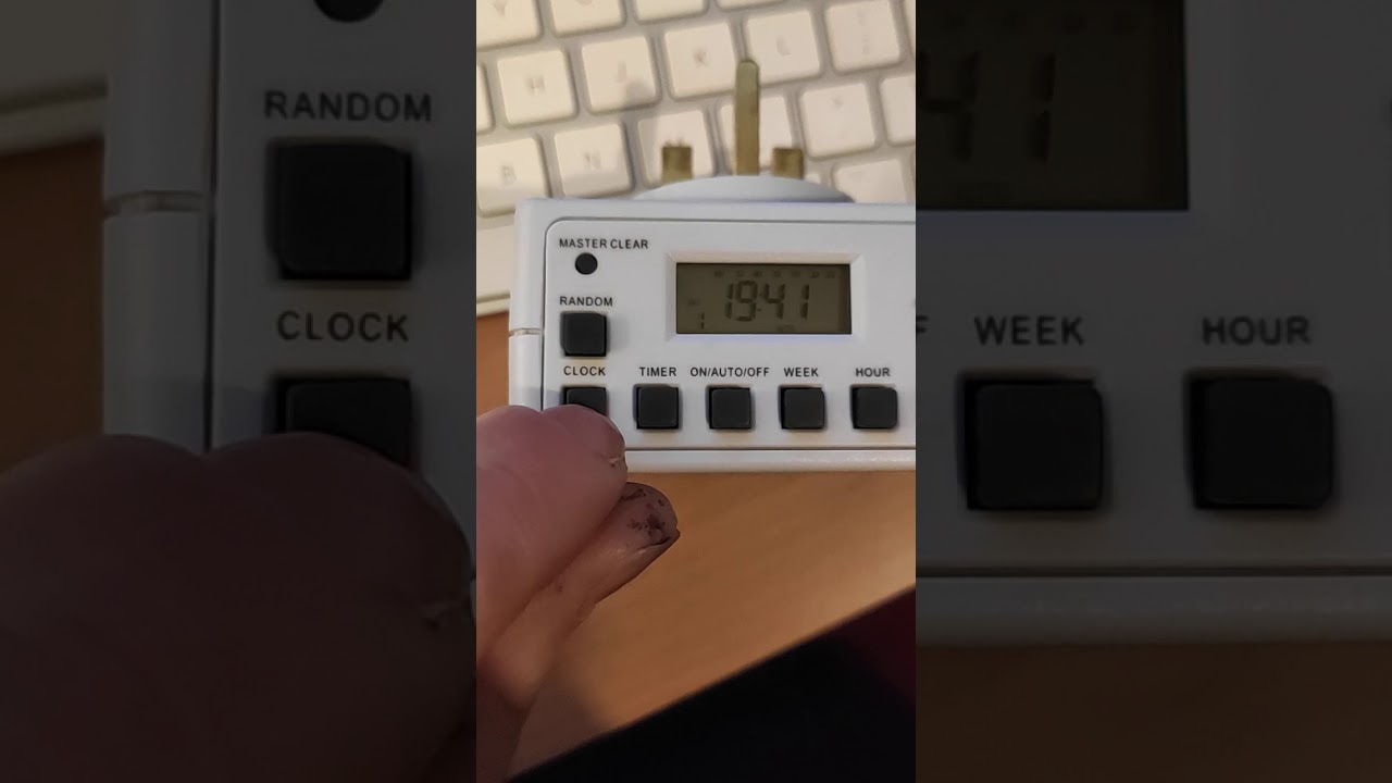 Digital Socket Timer - On off  settings