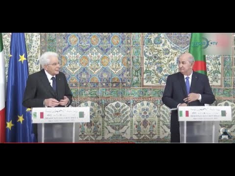 08 11 2021 Staatspräsident Mattarella auf Staatsbesuch in Algerien