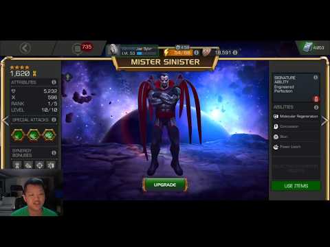 Mister Sinister Ability Rundown, Cheeky Suicide Mastery Interaction   Marvel Contest of Champions