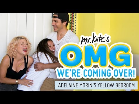 Adelaine Morin's Hello Yellow Bedroom Makeover | OMG We're Coming Over | Mr. Kate Video