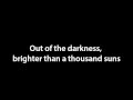 Iron Maiden - Brighter than a Thousands Suns Lyrics (HD)