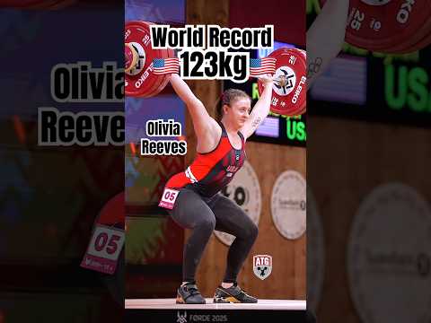 Olivia Reeves 🇺🇸 123kg /271lbs Snatch World Record Slow Motion 2025  #weightlifting World Champion