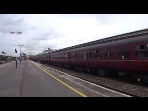 47760 top and tail with 47746 at Taunton with the Torbay coast boat train  on 20/6/15