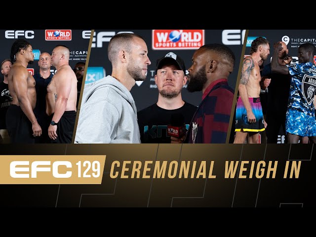 EFC 129 Weigh-In Highlights | Allen vs Bembe Face-Offs MMAtown blog post image: EFC 129 Weigh-In Highlights | Allen vs Bembe Face-Offs