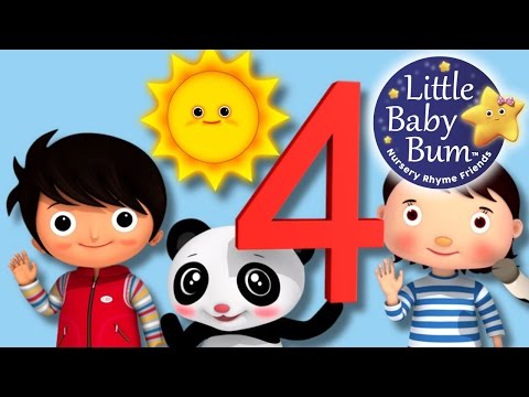 The Number 4 Song | Nursery Rhymes for Babies by LittleBabyBum - ABCs and 123s