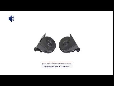 OUÇA O SOM DA BUZINA VT201 - BUZINA TIPO CARACOL ESPECIFICA GM CAPTIVA