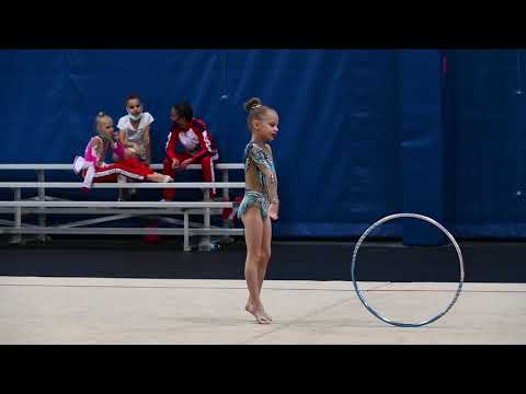 Viktoria Bukareva 7 years Level 5 Hoop routine USA Rhythmic Gymnastic Championship Indianapolis 2021