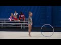 Viktoria Bukareva 7 Years Level 5 Hoop Routine USA Rhythmic Gymnastic Championship Indianapolis 2021