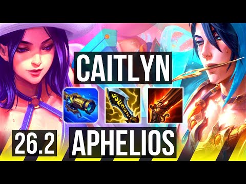 CAITLYN & Alistar vs APHELIOS & Leona (ADC) | 51K damage | KR Master | 26.2