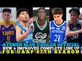 ATENEO BLUE EAGLES OFFICIAL NEW & IMPROVED COMPLETE LINE UP FOR UAAP 87TH SEASON | ADMU UPDATES