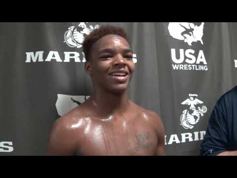 Jordan Williams (OK), 2021 Junior freestyle National champion at 145 pounds
