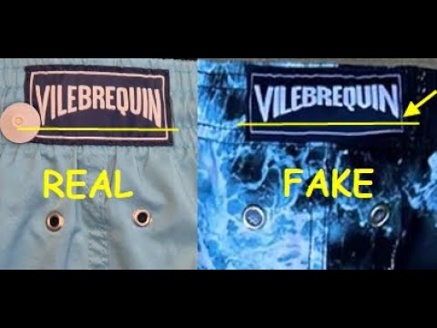 Real vs fake Vilebrequin swimwear. How to spot fake Vilebrequin swimming shorts