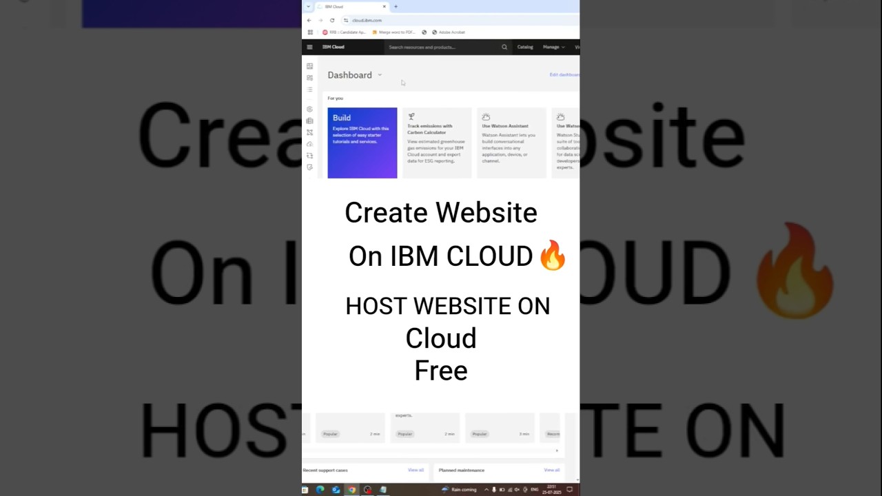 Create Website on cloud 🔥 IBM cloud #ibm #cloud #createwebsite #freewebsite #htmlwebsite #aws #gcp