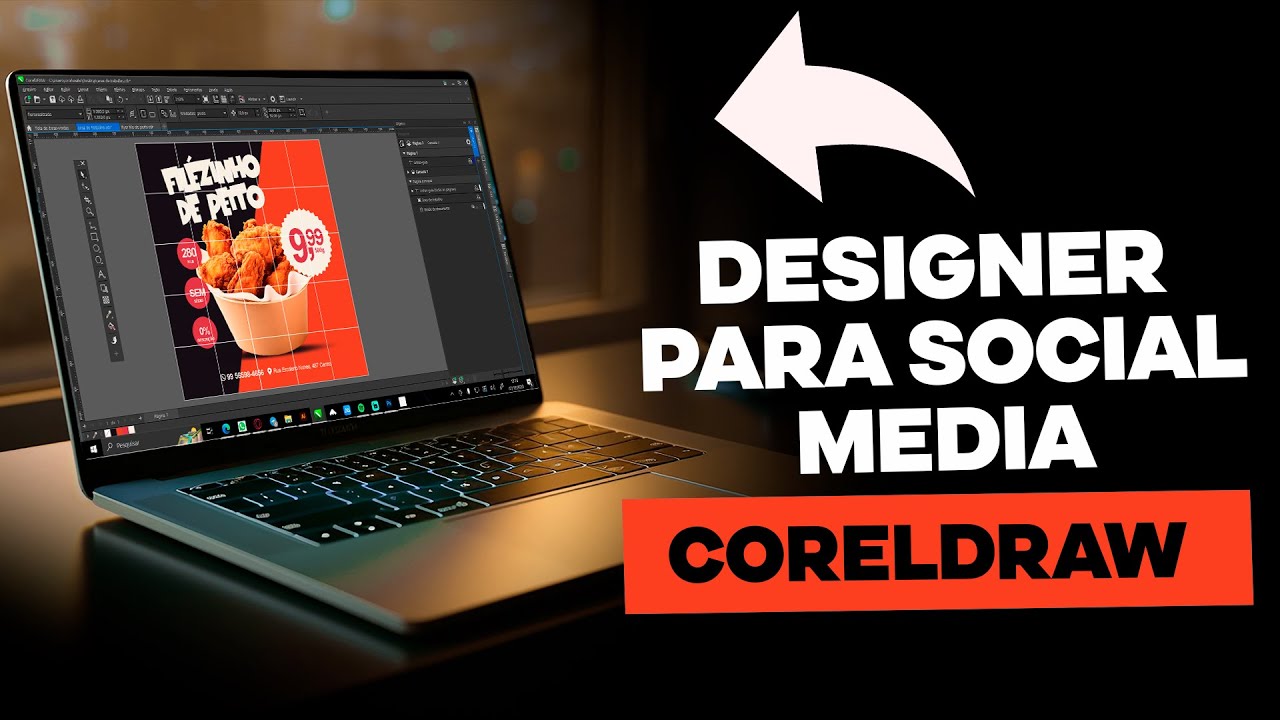 DESIGNER INICIANTE - Como criar um post para social media no CORELDRAW