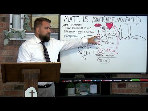 Matthew 15:1 to 39  Mouth, Lips, Heart and Faith