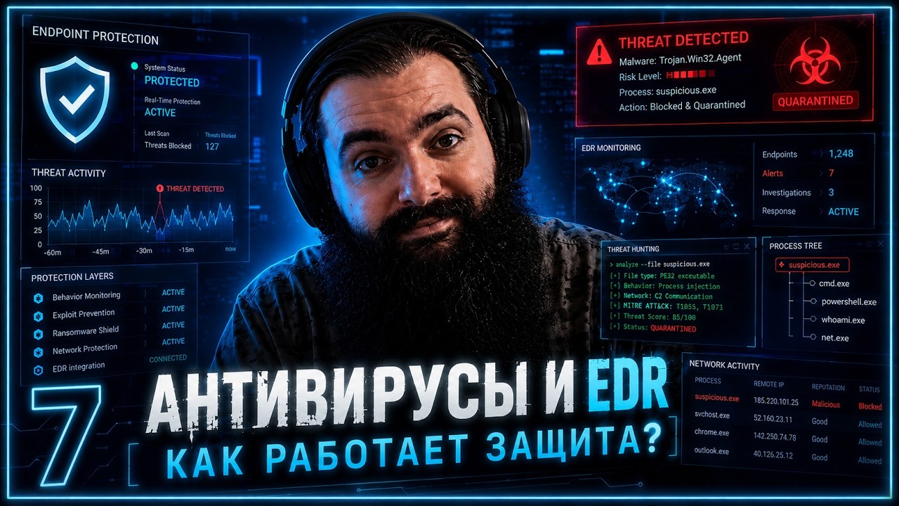 АНТИВИРУСЫ И ТЕХНИКИ ОБХОДА: ПОЛНЫЙ ГАЙД ДЛЯ НОВИЧКА | Урок 7