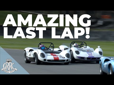 Incredible last lap battle between Lola T70 and McLaren M1A at Goodwood 79MM