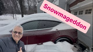 Tesla FSD סופת השנה, חצי מטר שלג, ביצוע מושלם