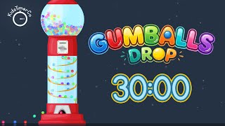 30 Min Gumball Machine Countdown! ✨🔴🍬 Fun Visual Timer for Kids