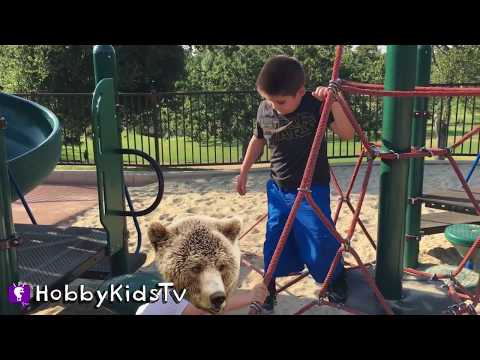 ANIMALS in the Playground? With HobbyKids
