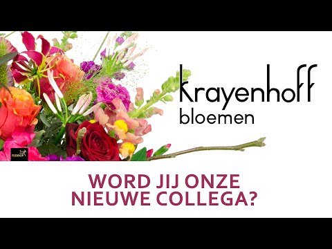 Krayenhoff bloemen vacature bloemist