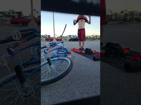 Thumbnail for Pre show . Backstage Classic car auction palm springs. Gmo show. Machado pimpin.hIs custom bike by classic car