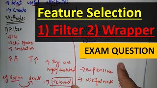 feature selection methods filter vs wrapper in data mining & machine learning in hindi urdu