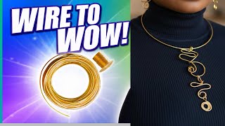 From Simple Wire to Statement Jewelry—Easy DIY Set