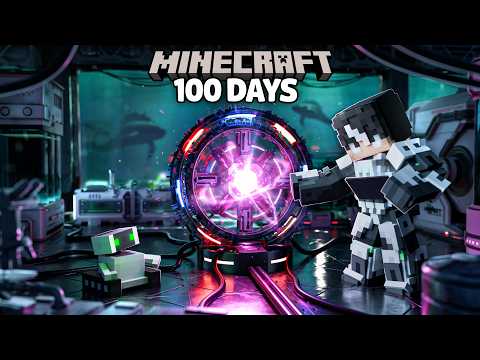 I Survived 100 Days Building a PARTICLE ACCELERATOR in OCEANBLOCK!