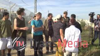 الخليل 24-1الاعتداء على طواقم شركة ترانس ميديا ومراسلين فضائيات عربيه