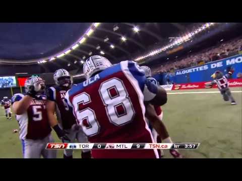CFL EF: Chris Jennings Runs in 18-Yard TD for Als - November 18, 2012