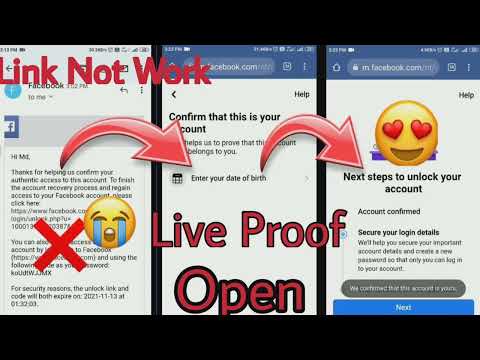 #Facebook Unlock Access Link not working problems 100% open without any work