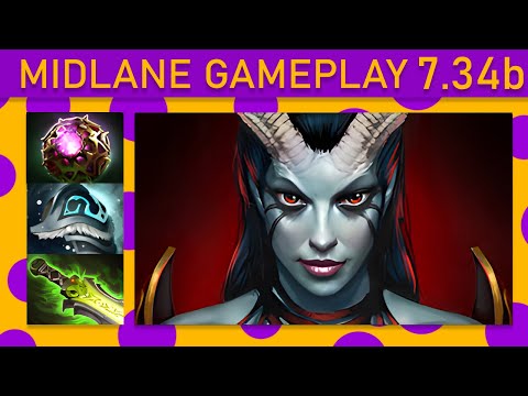 ⭐15+ Kills! Queen of Pain Mid Gameplay - Dota 2 Top MMR