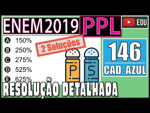 [ENEM 2019 PPL] 146 📘 REGRA DE TRÊS A ingestão de sódio no Brasil, que já é normalmente alta,
