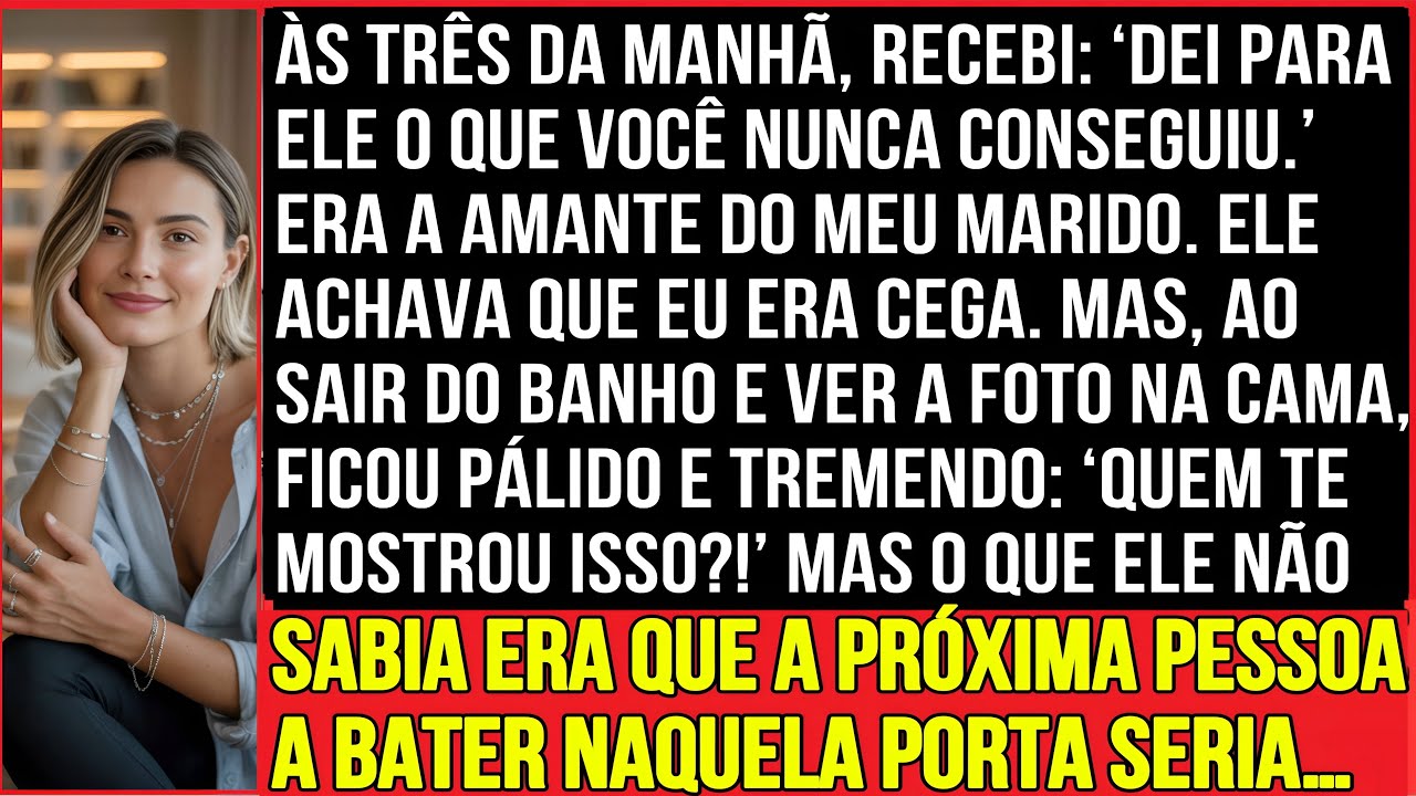 Às três da manhã, recebi: ‘Dei pra ele o que você nunca conseguiu.’ Era a amante do meu marido...