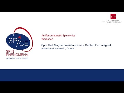 Talks - Antiferromagnetic Spintronics - Sebastian Gönnenwein - Spin Hall Magnetoresistance