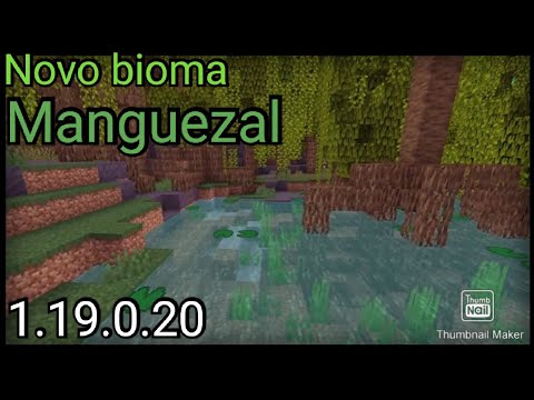 O bioma de Manguezal chegou para o minecraft bedrock edition na beta 1.19.0.20