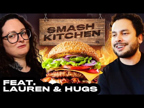 How bad is Hugo at cooking? | Burger Cookoff Lauren Vs Hugs