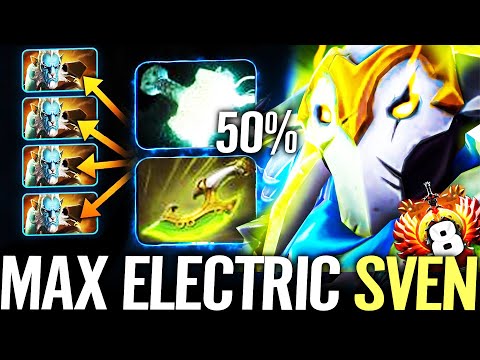 🔥 Mjollnir SVEN WTF MAX AOE DMG Carry — 50% Electric + 125% Cleave Hard Game vs PL Dota 2 Pro