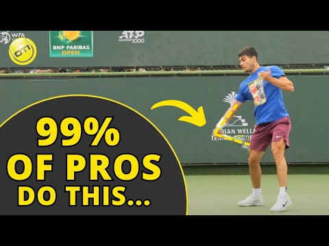 Why 99% of tennis pros swing like this... (3 drills included)