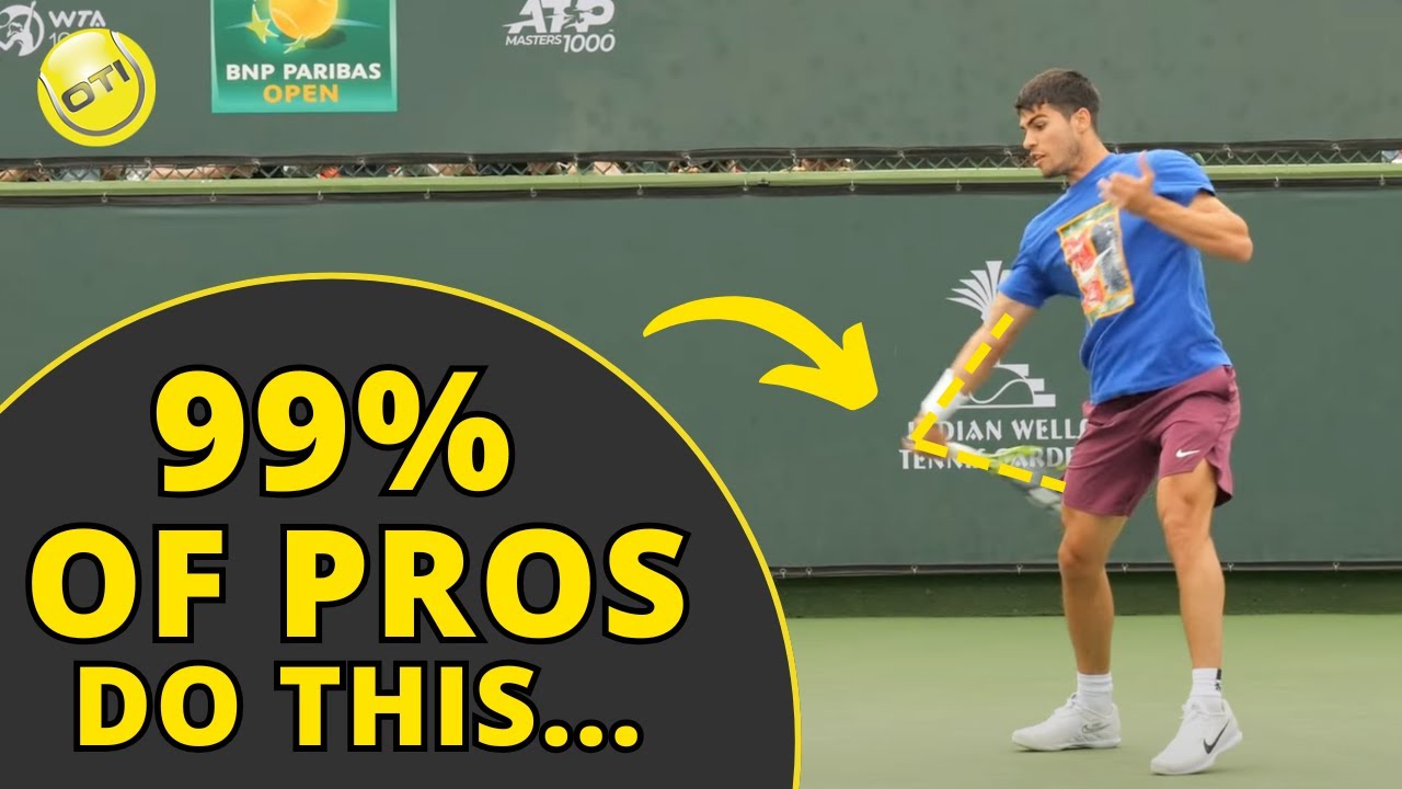 Why 99% of tennis pros swing like this... (3 drills included)