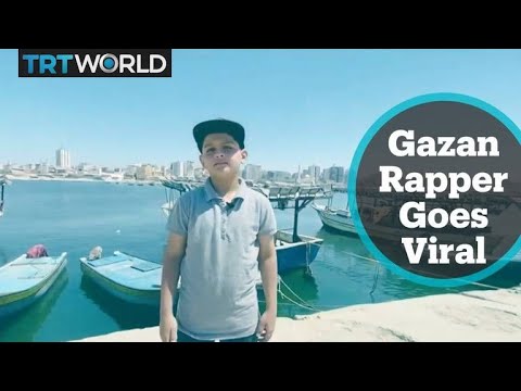 Young rapper from Gaza shares his talent and goes viral