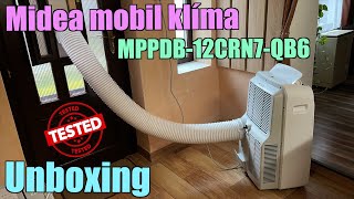 Midea mobil klíma kicsomagolás, bemutató és teszt (MPPDB-12CRN7-QB6)