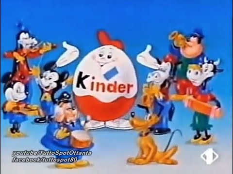 Spot - KINDER SORPRESA con BANDA DISNEY in regalo - 1990