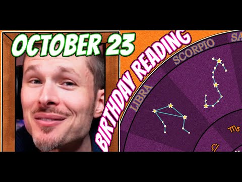 'Secret Language of Birthdays' October 23 Birthday Reading 🎁
