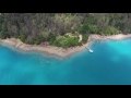 You will see a brief view of the Inner Pelorus,  and pan around different parts of Maori Bay, an offshoot from Hikapu Reach in the Southern  part of the Pelorus Sound. And fly all the way to the head of the bay.