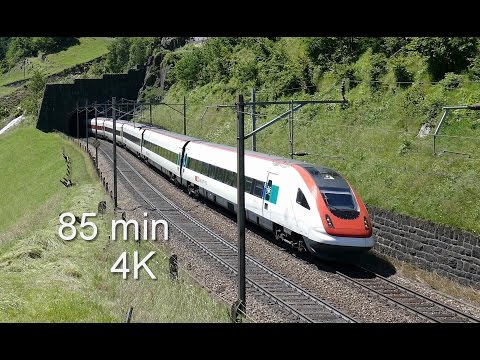 4K - Die Gotthardbahn im Sommer 2015 - SBB RABDe500