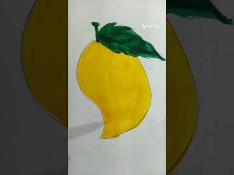 how to draw different types of fruit , mango  kaise banaye