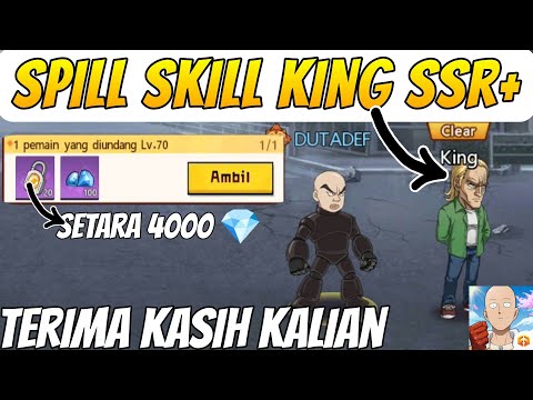 SPILL SKILL KING SSR+(SUPPORT) 🔥, AKHIRNYA DAPET GEMBOK 20 PCS - One Punch Man The Strongest