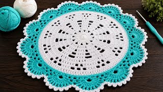 Easy Crochet Placemat Tutorial | crochet for beginners |beautiful crochet thalposh |Table runner 